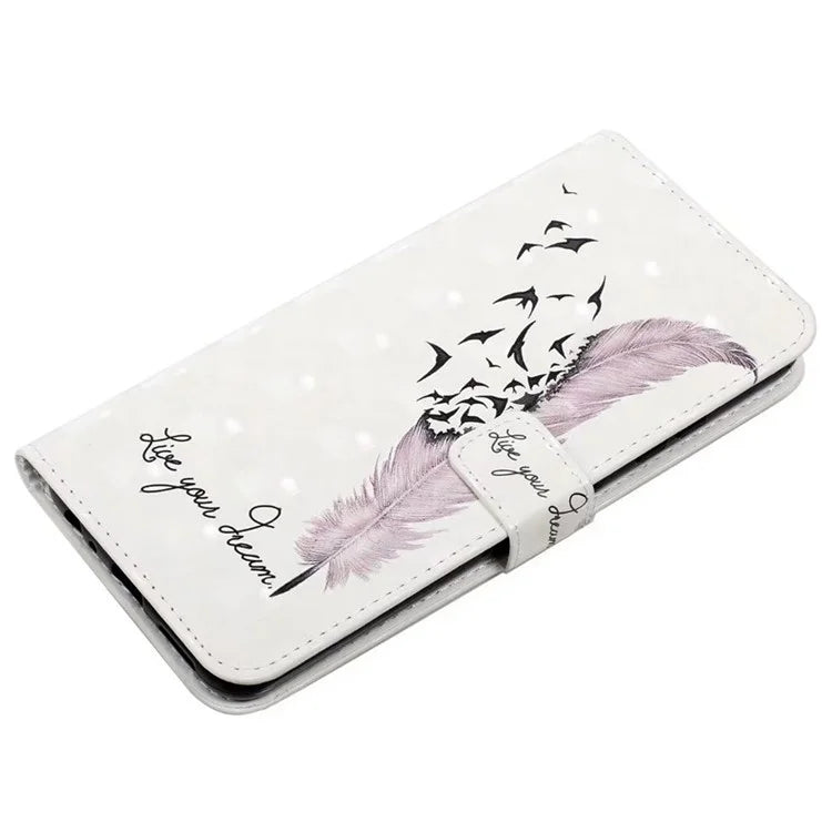 For Google Pixel 8a Mobile Phone Case 3D Pattern Printing Leather Cover