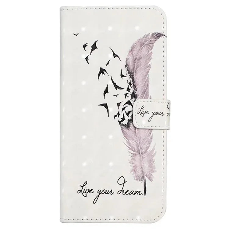 For Google Pixel 8a Mobile Phone Case 3D Pattern Printing Leather Cover