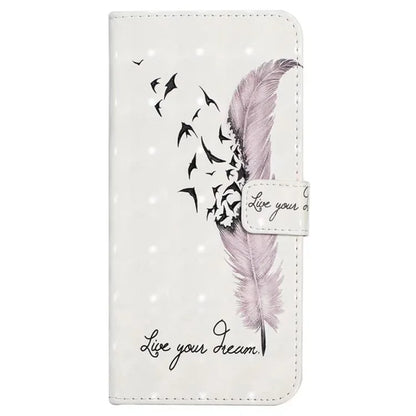 For Google Pixel 8a Mobile Phone Case 3D Pattern Printing Leather Cover