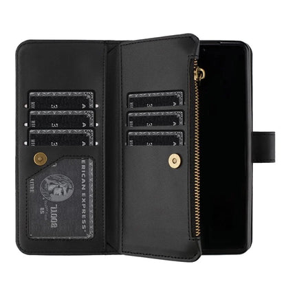 BINFEN COLOR For Samsung Galaxy Z Fold6 5G Case Zipper PU Leather Wallet Phone Cover