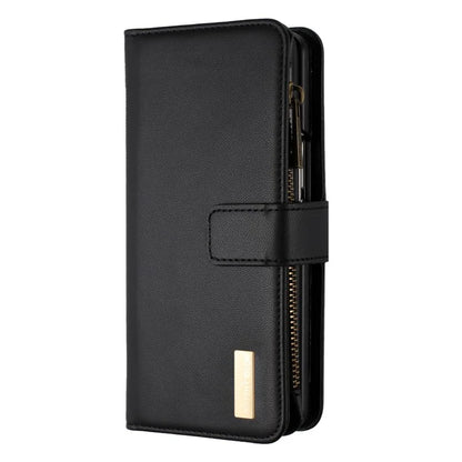 BINFEN COLOR For Samsung Galaxy Z Fold6 5G Case Zipper PU Leather Wallet Phone Cover