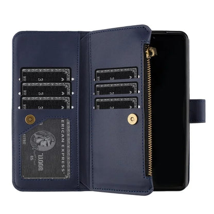 BINFEN COLOR For Samsung Galaxy Z Fold6 5G Case Zipper PU Leather Wallet Phone Cover