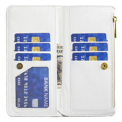 BINFEN COLOR For Samsung Galaxy Z Fold6 5G Case PU Leather Zipper Pocket Phone Cover