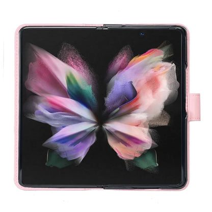BINFEN COLOR For Samsung Galaxy Z Fold6 5G Case Rhombus Wallet PU Leather Phone Cover