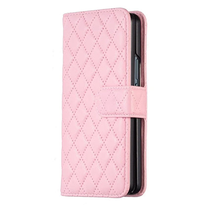 BINFEN COLOR For Samsung Galaxy Z Fold6 5G Case Rhombus Wallet PU Leather Phone Cover