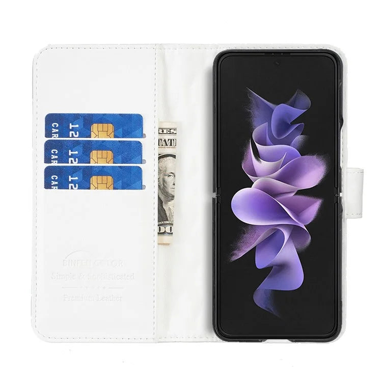BINFEN COLOR For Samsung Galaxy Z Fold6 5G Case Rhombus Wallet PU Leather Phone Cover