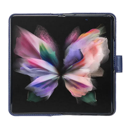 BINFEN COLOR For Samsung Galaxy Z Fold6 5G Case Rhombus Wallet PU Leather Phone Cover
