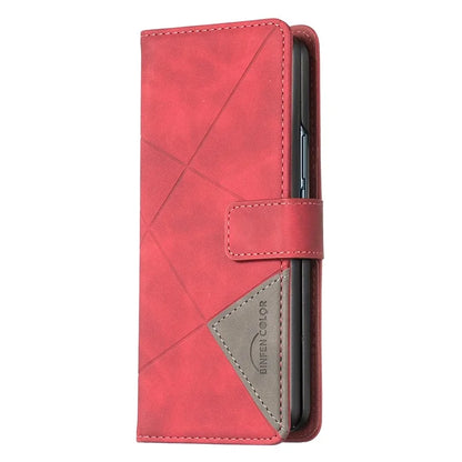 BINFEN COLOR BF05 For Samsung Galaxy Z Fold6 5G Case PU Leather Geometric Phone Cover