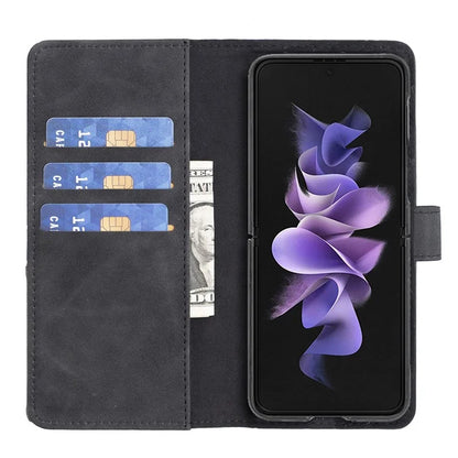 BINFEN COLOR BF05 For Samsung Galaxy Z Fold6 5G Case PU Leather Geometric Phone Cover