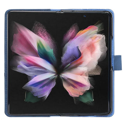 BINFEN COLOR BF05 For Samsung Galaxy Z Fold6 5G Case PU Leather Geometric Phone Cover