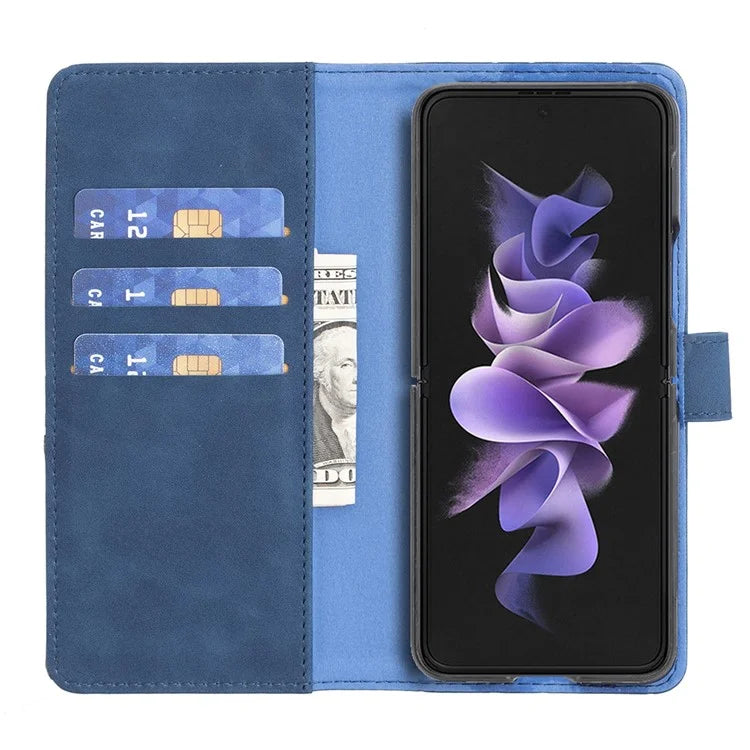 BINFEN COLOR BF05 For Samsung Galaxy Z Fold6 5G Case PU Leather Geometric Phone Cover