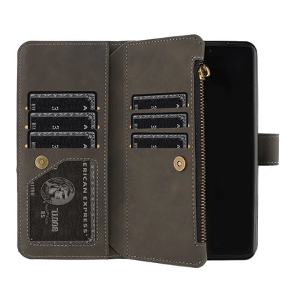 BINFEN COLOR For Samsung Galaxy Z Fold6 5G Case Zipper Pocket Wallet Leather Phone Cover