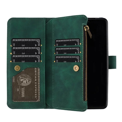 BINFEN COLOR For Samsung Galaxy Z Fold6 5G Case Zipper Pocket Wallet Leather Phone Cover