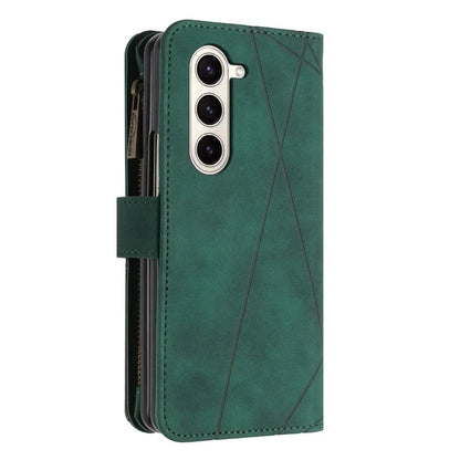 BINFEN COLOR For Samsung Galaxy Z Fold6 5G Case Zipper Pocket Wallet Leather Phone Cover
