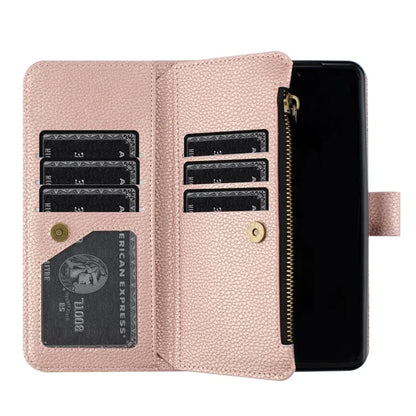 BINFEN COLOR For Samsung Galaxy Z Fold6 5G Case PU Leather Litchi Texture Zipper Phone Cover