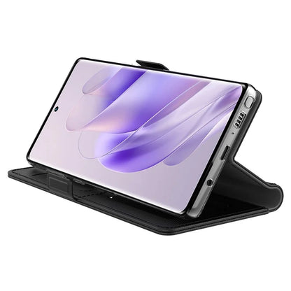 For Infinix Note 40 Pro+ Case PU Leather Stand Phone Cover with Mirror Function
