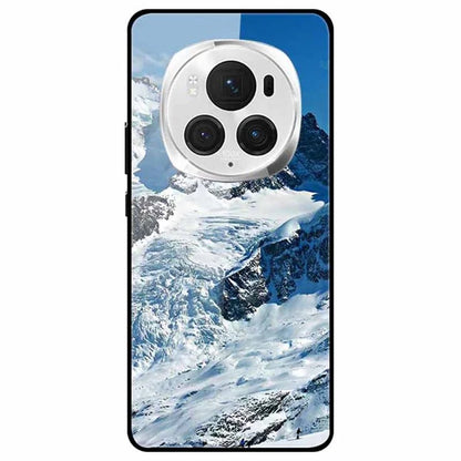For Honor Magic6 Pro 5G Case Pattern Print PC+Tempered Glass+TPU Slim Phone Cover