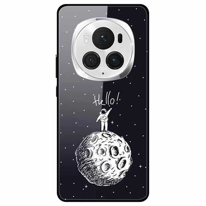 For Honor Magic6 Pro 5G Case Pattern Print PC+Tempered Glass+TPU Slim Phone Cover