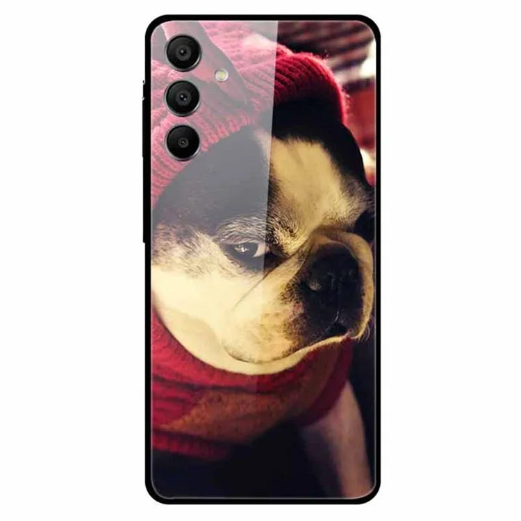 For Samsung Galaxy A15 4G / 5G Case Pattern Design Protective Tempered Glass Phone Cover