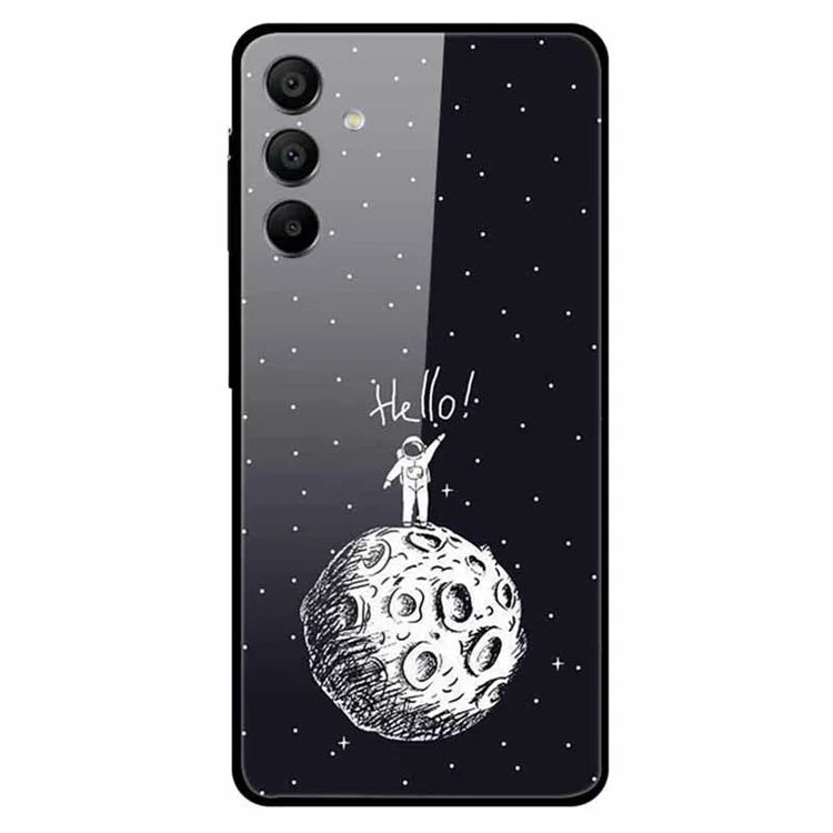 For Samsung Galaxy A15 4G / 5G Case Pattern Design Protective Tempered Glass Phone Cover