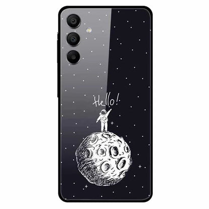 For Samsung Galaxy A15 4G / 5G Case Pattern Design Protective Tempered Glass Phone Cover