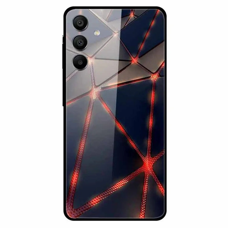 For Samsung Galaxy A15 4G / 5G Case Pattern Design Protective Tempered Glass Phone Cover