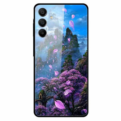 For Samsung Galaxy A15 4G / 5G Case Pattern Design Protective Tempered Glass Phone Cover