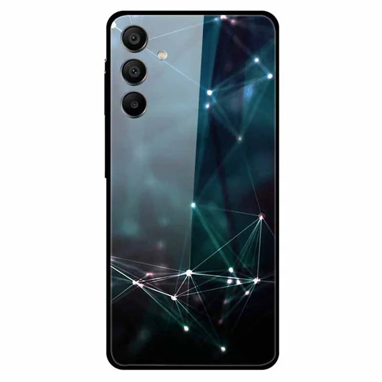 For Samsung Galaxy A15 4G / 5G Case Pattern Design Protective Tempered Glass Phone Cover
