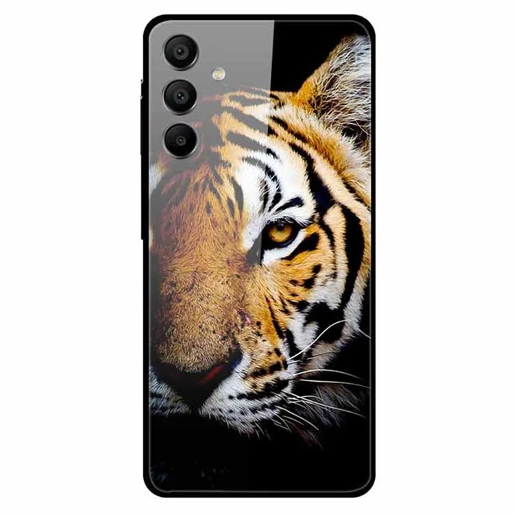 For Samsung Galaxy A15 4G / 5G Case Pattern Design Protective Tempered Glass Phone Cover