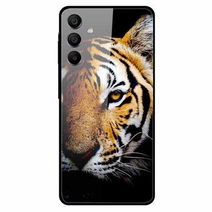 For Samsung Galaxy A15 4G / 5G Case Pattern Design Protective Tempered Glass Phone Cover