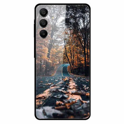 For Samsung Galaxy A15 4G / 5G Case Pattern Design Protective Tempered Glass Phone Cover