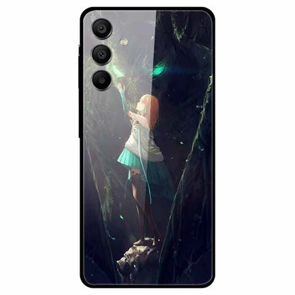 For Samsung Galaxy A15 4G / 5G Case Anti-Drop Pattern Tempered Glass Phone Cover