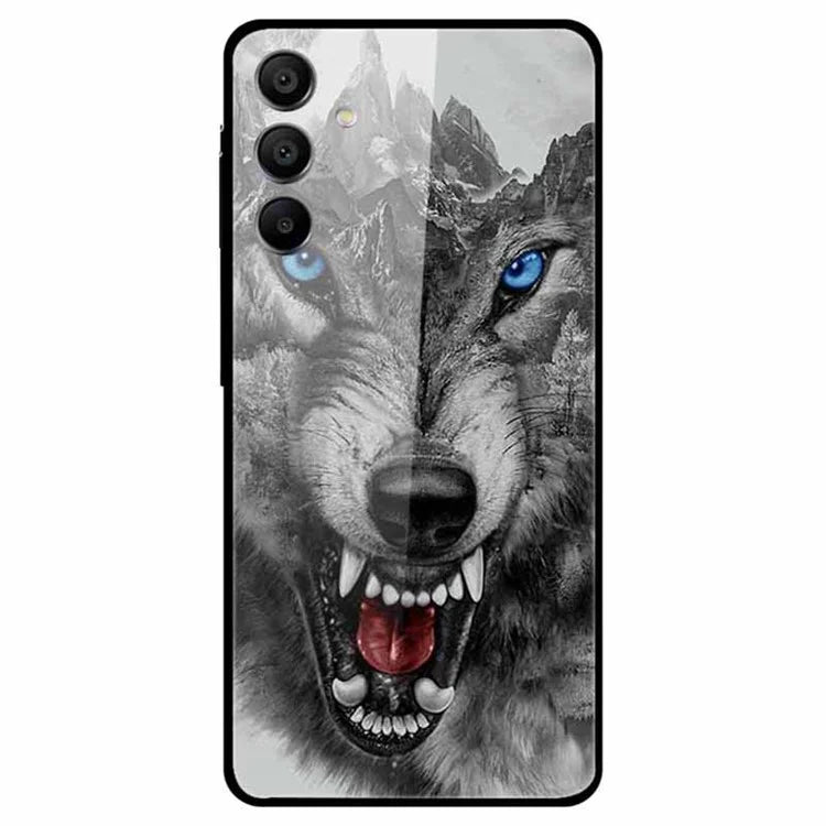 For Samsung Galaxy A15 4G / 5G Case Anti-Drop Pattern Tempered Glass Phone Cover