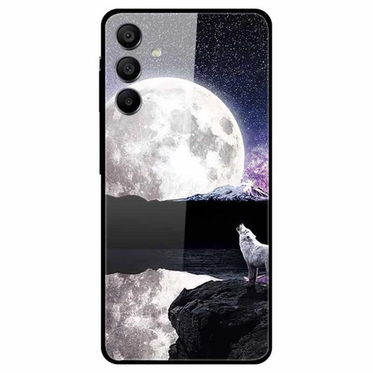 For Samsung Galaxy A15 4G / 5G Case Anti-Drop Pattern Tempered Glass Phone Cover / Earth