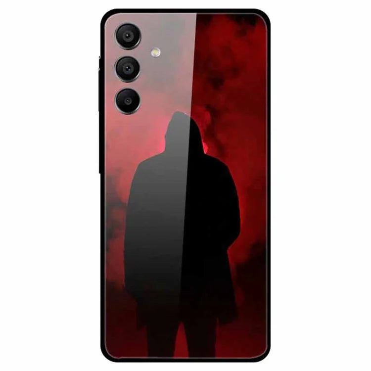 For Samsung Galaxy A15 4G / 5G Case Anti-Drop Pattern Tempered Glass Phone Cover