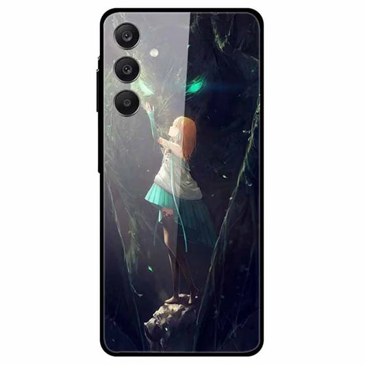For Samsung Galaxy A25 5G (Global) (161.0 X 76.5 X 8.3mm) Tempered Glass Case Pattern Printing Phone Cover