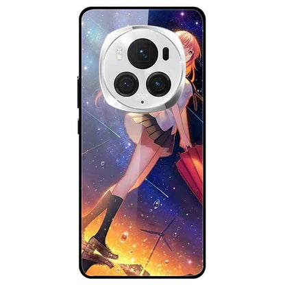 For Honor Magic6 Pro 5G Case Pattern Printing Tempered Glass Phone Cover