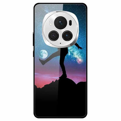 For Honor Magic6 Pro 5G Case Pattern Printing Tempered Glass Phone Cover