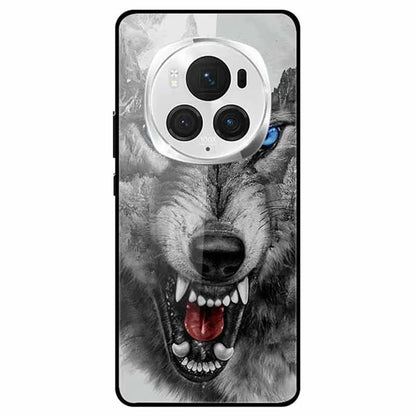 For Honor Magic6 Pro 5G Case Pattern Printing Tempered Glass Phone Cover