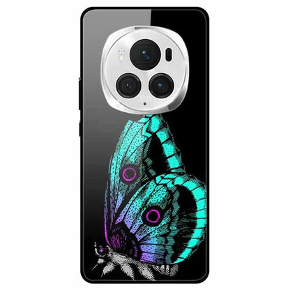 For Honor Magic6 Pro 5G Case Pattern Printing Tempered Glass Phone Cover