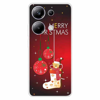 For Xiaomi Poco M6 Pro 4G / Redmi Note 13 Pro 4G Case Christmas Pattern TPU Phone Cover