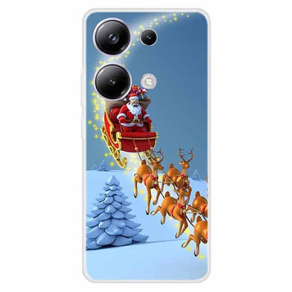 For Xiaomi Poco M6 Pro 4G / Redmi Note 13 Pro 4G Case Christmas Pattern TPU Phone Cover