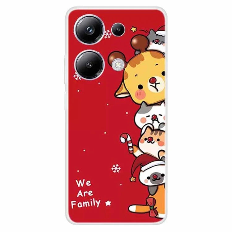 For Xiaomi Poco M6 Pro 4G / Redmi Note 13 Pro 4G Case Christmas Pattern TPU Phone Cover