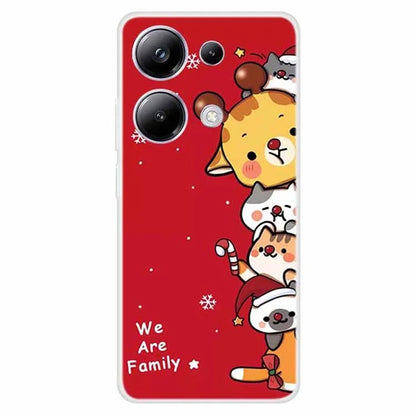 For Xiaomi Poco M6 Pro 4G / Redmi Note 13 Pro 4G Case Christmas Pattern TPU Phone Cover