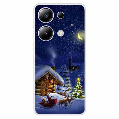 For Xiaomi Poco M6 Pro 4G / Redmi Note 13 Pro 4G Case Christmas Pattern TPU Phone Cover