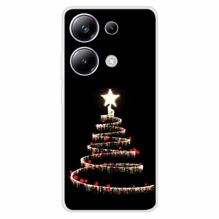 For Xiaomi Poco M6 Pro 4G / Redmi Note 13 Pro 4G Case Christmas Pattern TPU Phone Cover