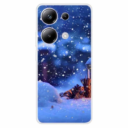 For Xiaomi Poco M6 Pro 4G / Redmi Note 13 Pro 4G Case Christmas Pattern TPU Phone Cover