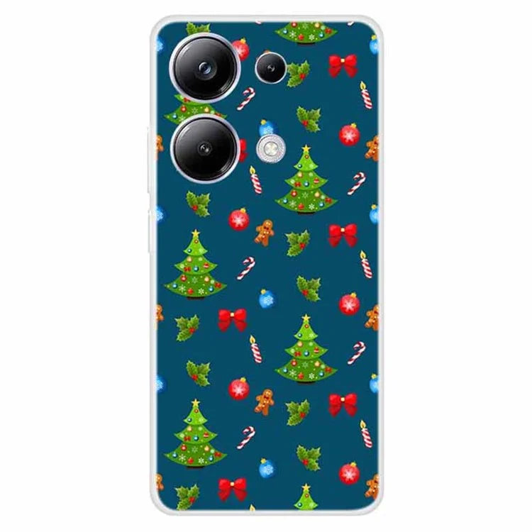 For Xiaomi Poco M6 Pro 4G / Redmi Note 13 Pro 4G Case Christmas Pattern TPU Phone Cover