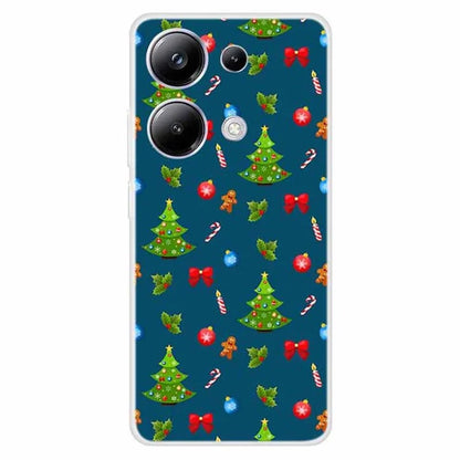 For Xiaomi Poco M6 Pro 4G / Redmi Note 13 Pro 4G Case Christmas Pattern TPU Phone Cover