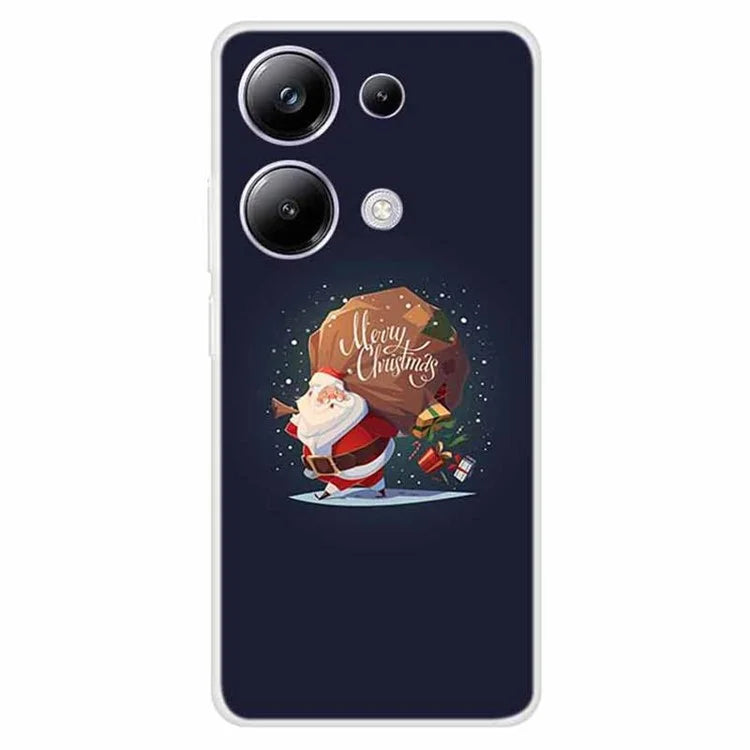 For Xiaomi Poco M6 Pro 4G / Redmi Note 13 Pro 4G Case Christmas Pattern TPU Phone Cover